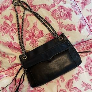 Rebecca Minkoff Black Leather Convertible Bag